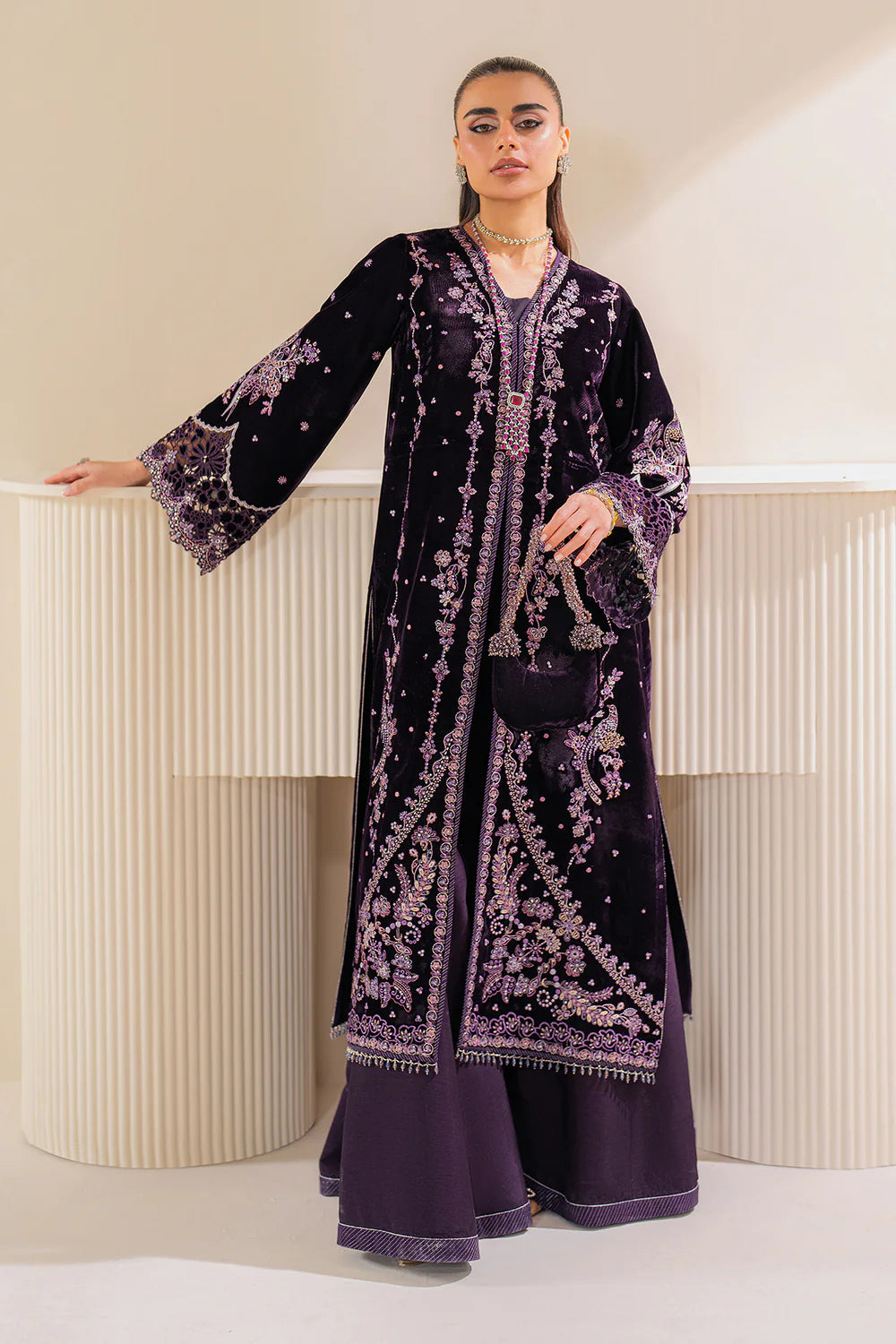 B - EMBROIDERED VELVET UF-757