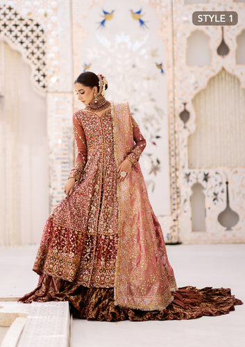 AK - LOOK 08 (STYLE 01) KALIDAAR FROCK WITH CRUSHED FARSHI LEHENGA