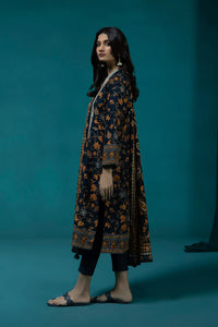 S - EMBROIDERED KHADDAR BLUE