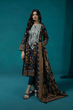 Load image into Gallery viewer, S - EMBROIDERED KHADDAR BLUE