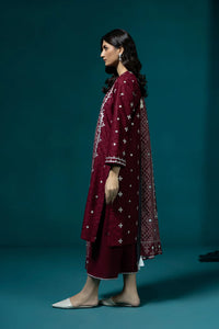 S - EMBROIDERED JACQUARD MAROON