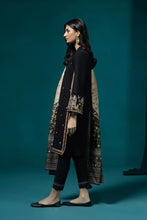 Load image into Gallery viewer, S - EMBROIDERED KHADDAR BLACK