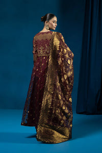 S - EMBROIDERED JACQUARD MAROON